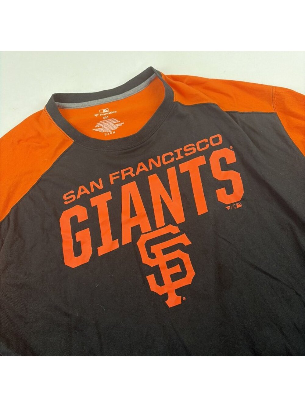 San Francisco Giants T-shirt Men’s 3XL Orange Black Orange Short Sleeve Fanatics